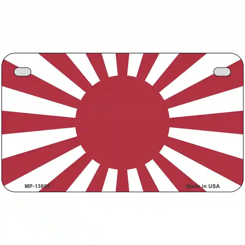 Rising Sun Japan Novelty Metal License Plate Tag 7" x 4" (MP)