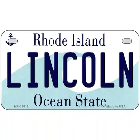 Lincoln Rhode Island License Plate Novelty License Plate 7" x 4" (MP)