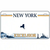 New York Excelsior Novelty Metal License Plate 7" x 4" (MP) / Yes