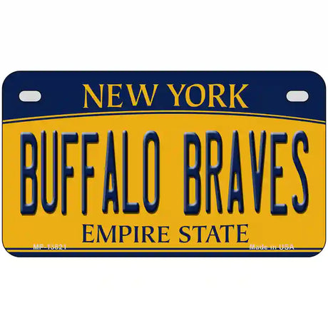 Buffalo Braves New York Novelty Metal License Plate Tag 7" x 4" (MP)