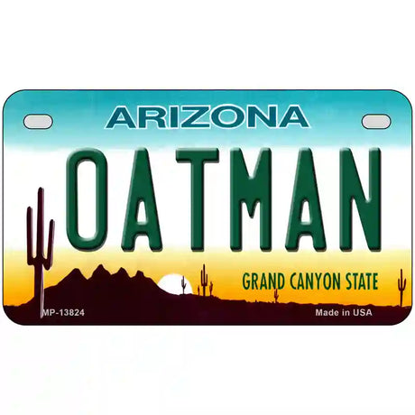 Oatman Arizona Novelty Metal License Plate Tag 7" x 4" (MP)