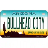 Bullhead City Arizona Novelty Metal License Plate Tag 7" x 4" (MP)