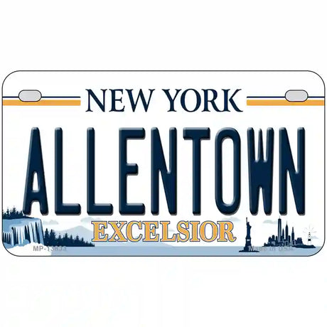 Allentown Excelsior New York Novelty Metal License Plate Tag 7" x 4" (MP)