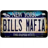 Bills Mafia Novelty Metal License Plate Tag 7" x 4" (MP)