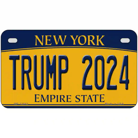 Trump 2024 New York Novelty Metal License Plate 7" x 4" (MP)