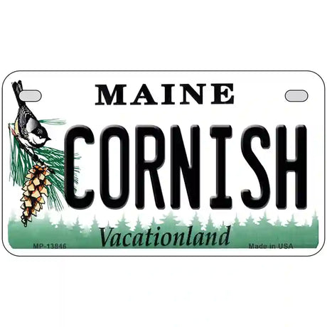 Cornish Maine Novelty Metal License Plate Tag 7" x 4" (MP)