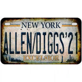 Allen Diggs 21 NY Excelsior Rusty Novelty Metal License Plate Tag 7" x 4" (MP)