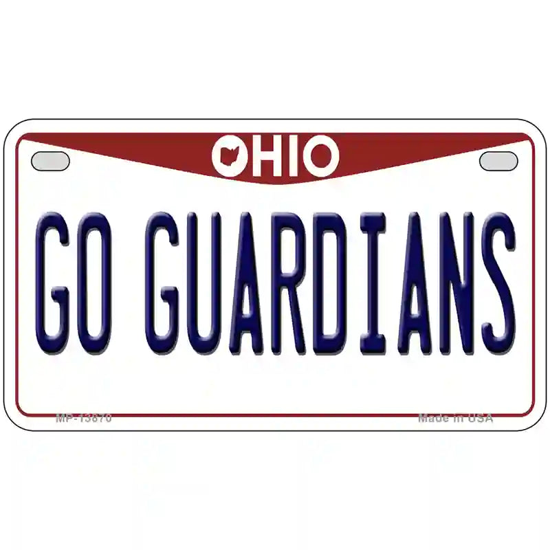 Go Guardians Ohio Novelty Metal License Plate Tag 7" x 4" (MP)