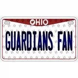 Guardians Fan Ohio Overlay Novelty Metal License Plate Tag 7" x 4" (MP)