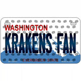 Krakens Fan Washington Overlay Novelty Metal License Plate Tag 7" x 4" (MP)