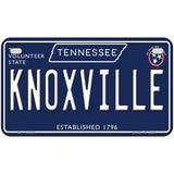 Knoxville Tennessee Blue Novelty Metal License Plate Tag 7" x 4" (MP)