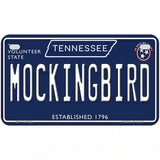 Mockingbird Tennessee Blue Novelty Metal License Plate Tag 7" x 4" (MP)