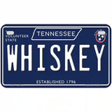 Whiskey Tennessee Blue Novelty Metal License Plate Tag 7" x 4" (MP)