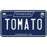 Tomato Tennessee Blue Novelty Metal License Plate Tag 7" x 4" (MP)