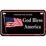 God Bless America Metal Novelty License Plate 7" x 4" (MP)