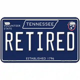 Retired Tennessee Blue Novelty Metal License Plate Tag 7" x 4" (MP)