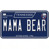 Mama Bear Tennessee Blue Novelty Metal License Plate Tag 7" x 4" (MP)