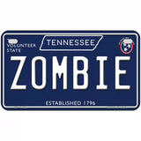 Zombie Tennessee Blue Novelty Metal License Plate Tag 7" x 4" (MP)