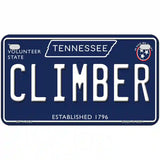 Climber Tennessee Blue Novelty Metal License Plate Tag 7" x 4" (MP)