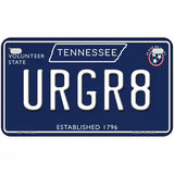 URGR8 Tennessee Blue Novelty Metal License Plate Tag 7" x 4" (MP)