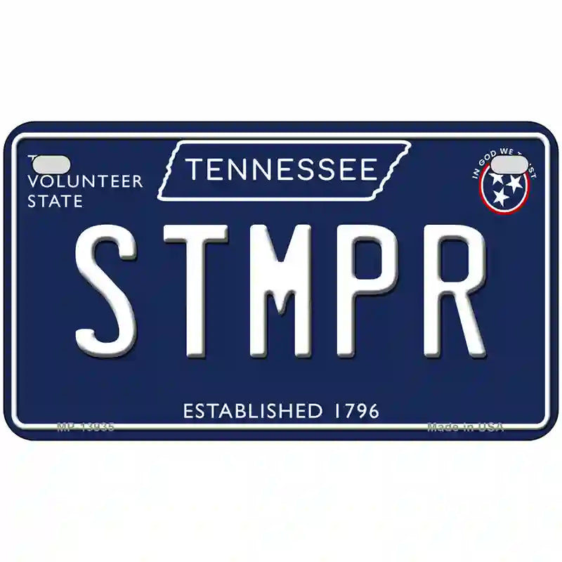 Stmpr Tennessee Blue Novelty Metal License Plate Tag 7" x 4" (MP)