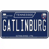 Gatlinburg Tennessee Blue Novelty Metal License Plate Tag 7" x 4" (MP)