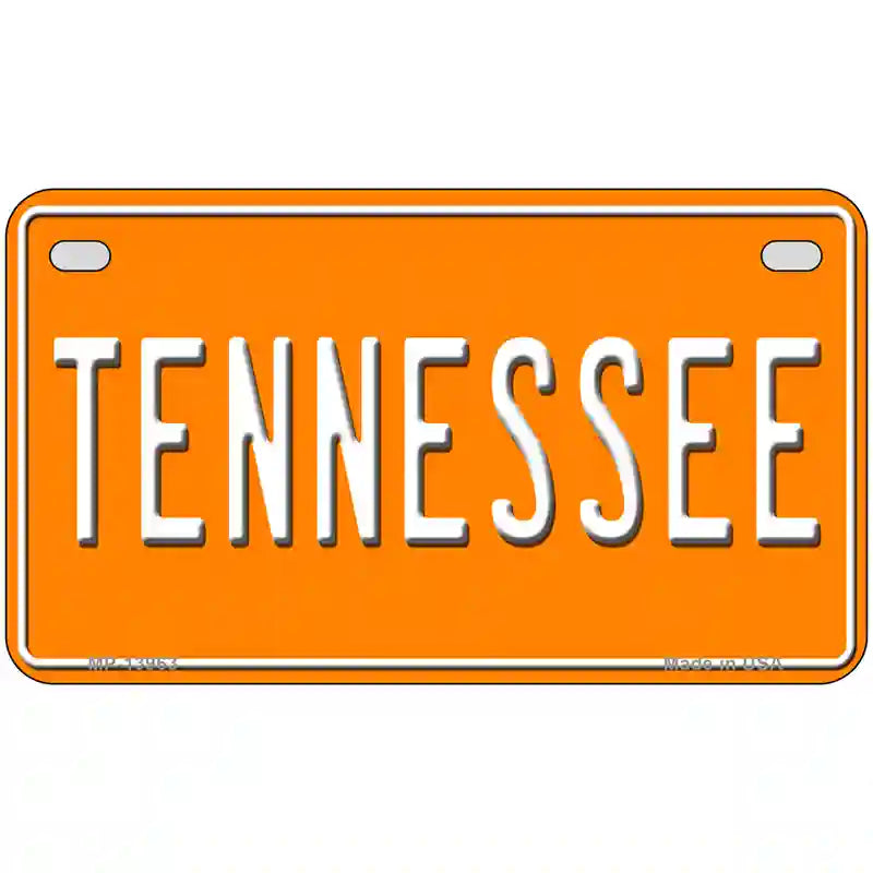 Tennessee Orange Novelty Metal License Plate Tag 7" x 4" (MP)