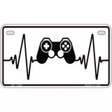 Video Games Heart Beat Novelty Metal License Plate Tag 7" x 4" (MP)