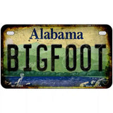 Bigfoot Alabama Novelty Metal License Plate Tag 7" x 4" (MP)