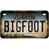 Bigfoot Montana Novelty Metal License Plate Tag 7" x 4" (MP)