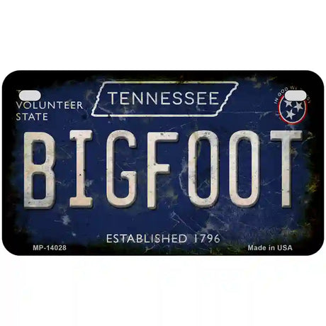 Bigfoot Tennessee Novelty Metal License Plate Tag 7" x 4" (MP)