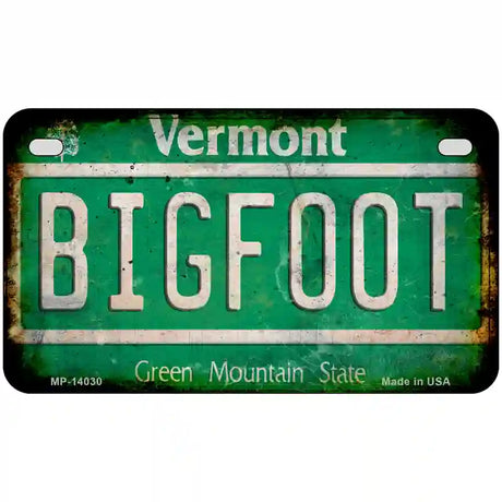 Bigfoot Vermont Novelty Metal License Plate Tag 7" x 4" (MP)