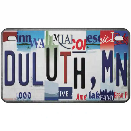 Duluth MN Strip Art Novelty Metal License Plate Tag 7" x 4" (MP)