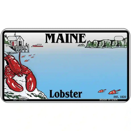 Maine Lobster Blank Novelty Metal License Plate 7" x 4" (MP)