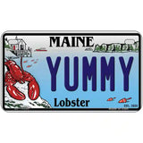 Yummy Maine Lobster Novelty Metal License Plate 7" x 4" (MP)