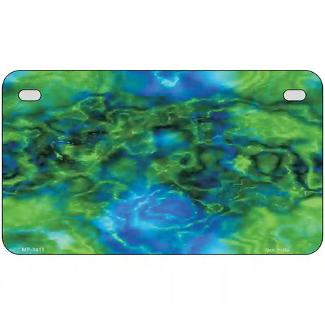 Psychedelic Electric Jelly Fish Metal Novelty License Plate 7" x 4" (MP)