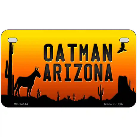 Oatman Arizona Scenic Background Novelty Metal License Plate 7" x 4" (MP)