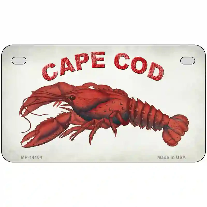 Cape Cod Lobster Novelty Metal License Plate 7" x 4" (MP)