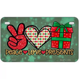 Peace Love Presents Novelty Metal License Plate 7" x 4" (MP)