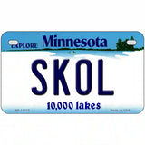 Skol Minnesota Novelty Metal License Plate 7" x 4" (MP)