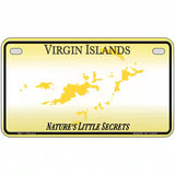 Virgin Islands Blank Novelty Metal License Plate 7" x 4" (MP) / Yes