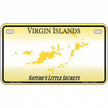 Virgin Islands Blank Novelty Metal License Plate 7" x 4" (MP) / Yes