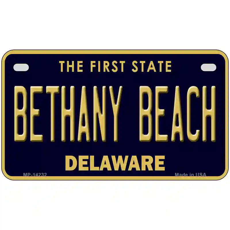 Bethany Beach Delaware Novelty Metal License Plate 7" x 4" (MP)