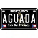 Aguada Puerto Rico Black Novelty Metal License Plate 7" x 4" (MP)