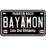 Bayamon Puerto Rico Black Novelty Metal License Plate 7" x 4" (MP)