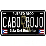 Cabo Rojo Puerto Rico Black Novelty Metal License Plate 7" x 4" (MP)