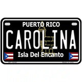 Carolina Puerto Rico Black Novelty Metal License Plate 7" x 4" (MP)