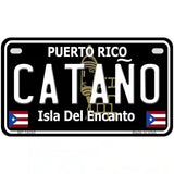 Catano Puerto Rico Black Novelty Metal License Plate 7" x 4" (MP)