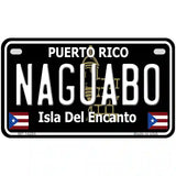 Naguabo Puerto Rico Black Novelty Metal License Plate 7" x 4" (MP)