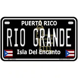 Rio Grande Puerto Rico Black Novelty Metal License Plate 7" x 4" (MP)